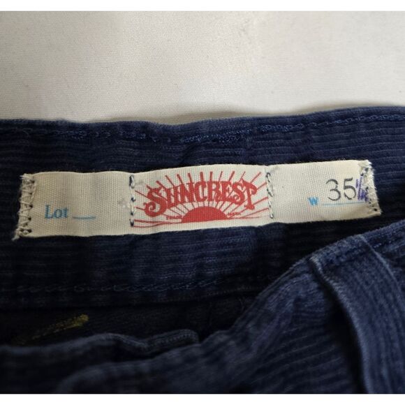 LEVIS x‎ SUNCREST sample blue corduroy shorts 35 - Picture 4 of 12